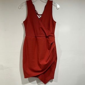 Brick red dress